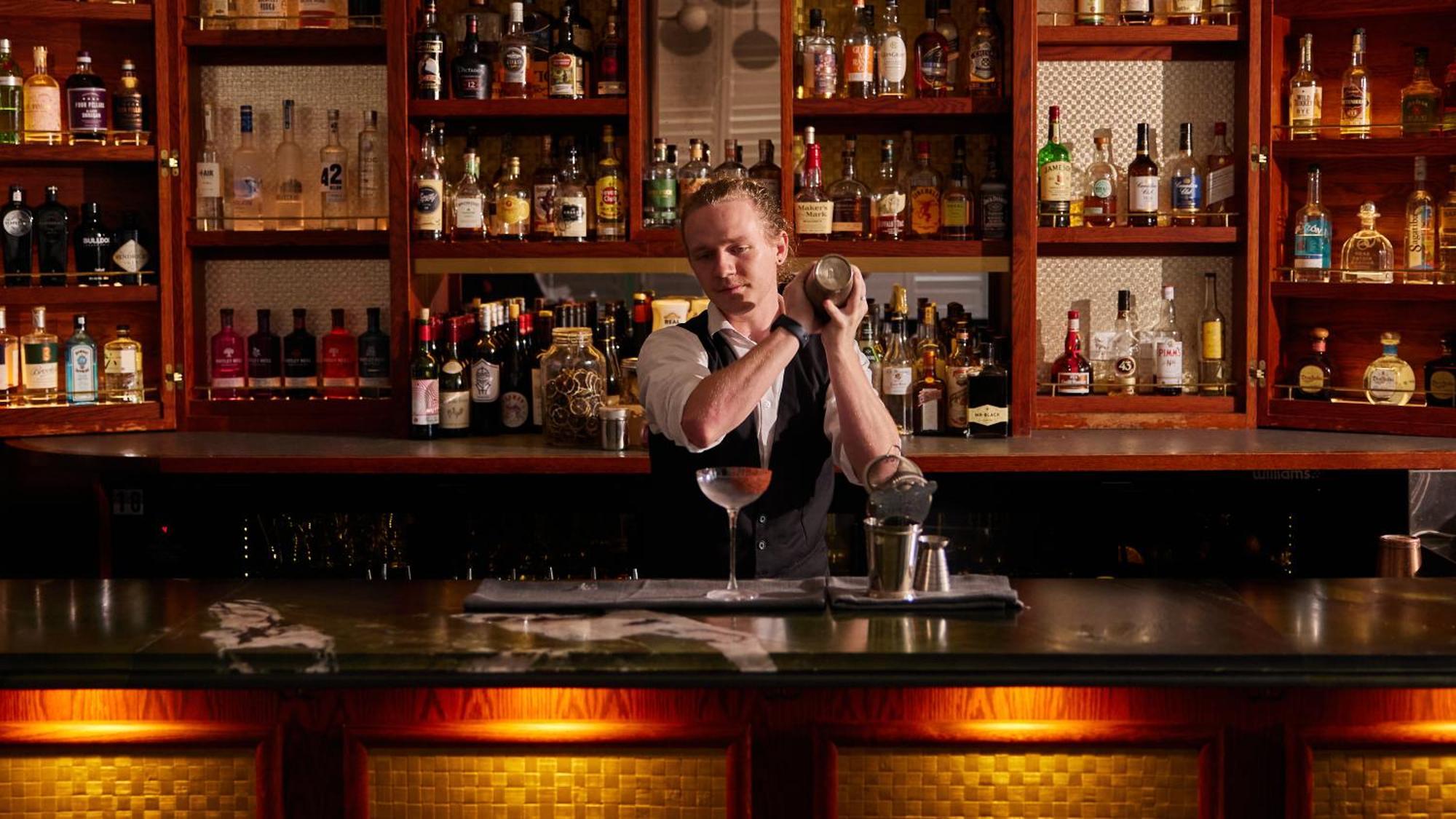 Ovolo The Valley Brisbane Exteriör bild A bartender at work